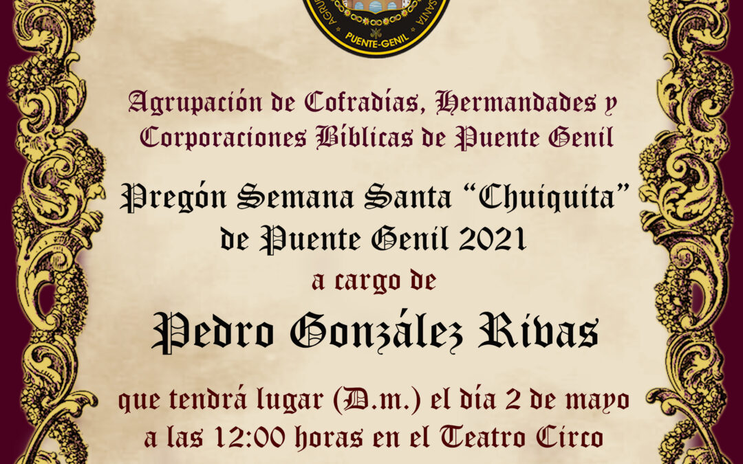 Pregón Semana Santa “Chiquita” 2021