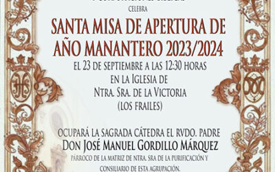 Santa Misa de Apertura de Año Manantero 2023/2024